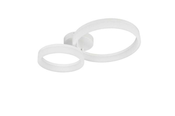 Reality LED-Deckenleuchte Scope weiß Metall Kunststoff B/L: ca. 33x51 cm – Bild 4