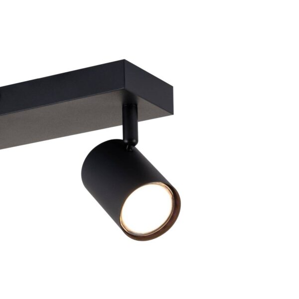 POCOline Spot 2-flg. Thanina schwarz Metall B/H/L: ca. 8x12x34 cm GU10 2 Brennstellen – Bild 2