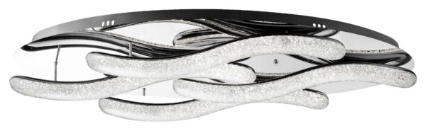 POCOline LED-Deckenleuchte Lio Chrom Metall Acryl B/H/L: ca. 32x12,5x75 cm – Bild 3