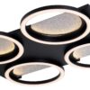 POCOline LED-Deckenleuchte Arietty schwarz Metall Kunststoff B/H/L: ca. 44,5x7x48 cm – Bild 3