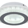 GLOBO LED-Deckenleuchte klar hellgrau weiß Kunststoff Metall H/D: ca. 5,5x20 cm 1 Brennstellen – Bild 2