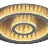 GLOBO LED-Deckenleuchte mattschwarz anthrazit hellgrau Kunststoff Metall H/D: ca. 5,5x45 cm 1 Brennstellen – Bild 2