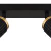 GLOBO Strahler mattschwarz Aluminium Metall B/H/T/L: ca. 12,5x15,5x53x53 cm GU10 4 Brennstellen – Bild 4