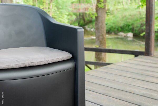 ProGarden Loungeset Luna anthrazit Kunststoff ProGarden Loungeset Luna anthrazit Kunststoff – Bild 2