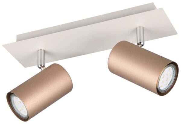 Reality Spot 2-flg. Marley kaffee Metall B/H/L: ca. 30x15x9 cm null 2 Brennstellen Reality Spot 2-flg. Marley kaffee Metall B/H/L: ca. 30x15x9 cm null 2 Brennstellen – Bild 4