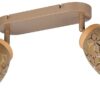 Reality Spot 2-flg. Bidar kaffee gold Metall B/H/L: ca. 28x27x12 cm E14 2 Brennstellen – Bild 2