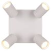 Reality Spot 4-flg. Soka grau Metall B/H/L: ca. 20x14,5x20 cm GU10 4 Brennstellen – Bild 4