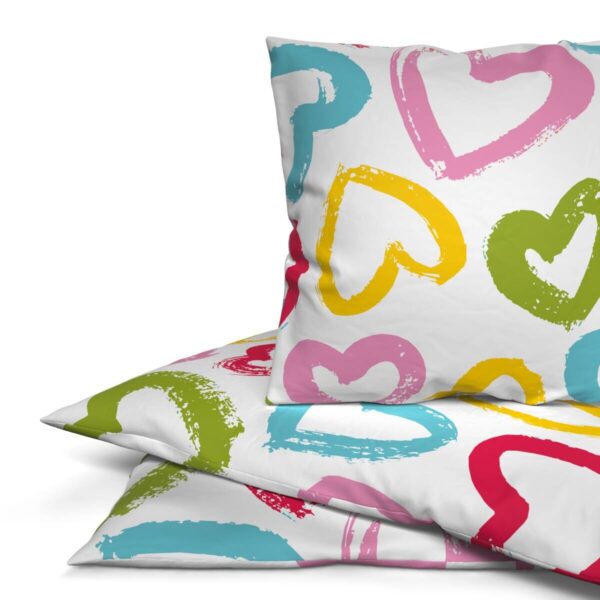 Microfaser Bettwäsche multicolor Polyester B/L: ca. 135x200 cm – Bild 5