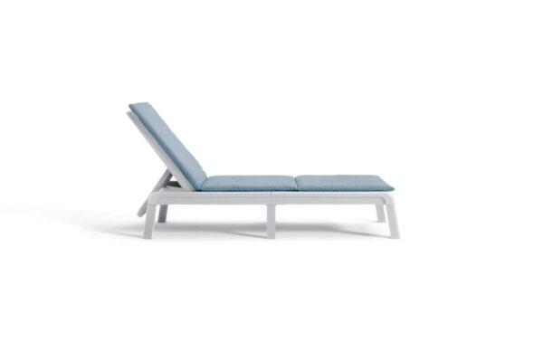 Jardin Sonnenliege Mallorca weiß Kunststoff B/H/L: ca. 58x35x192 cm – Bild 3