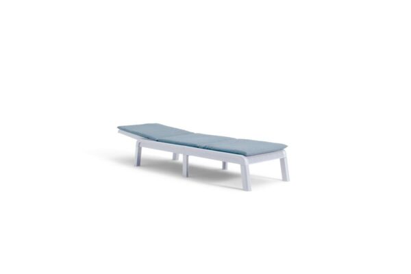 Jardin Sonnenliege Mallorca weiß Kunststoff B/H/L: ca. 58x35x192 cm – Bild 4