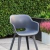 Jardin Gartenstuhl Akola grau Polypropylen B/H/L: ca. 60x62x60 cm – Bild 3