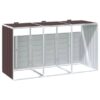 vidaXL Mülltonnenbox braun vidaXL Mülltonnenbox braun – Bild 2