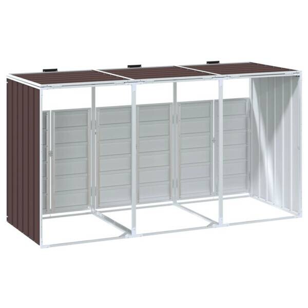 vidaXL Mülltonnenbox braun vidaXL Mülltonnenbox braun – Bild 2
