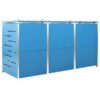 vidaXL Mülltonnenbox blau B/H/T: ca. 207x112,5x77,5 cm vidaXL Mülltonnenbox blau B/H/T: ca. 207x112,5x77,5 cm – Bild 2