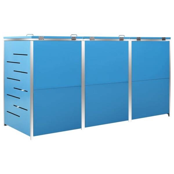 vidaXL Mülltonnenbox blau B/H/T: ca. 207x112,5x77,5 cm vidaXL Mülltonnenbox blau B/H/T: ca. 207x112,5x77,5 cm – Bild 2