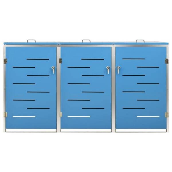 vidaXL Mülltonnenbox blau B/H/T: ca. 207x112,5x77,5 cm vidaXL Mülltonnenbox blau B/H/T: ca. 207x112,5x77,5 cm – Bild 5