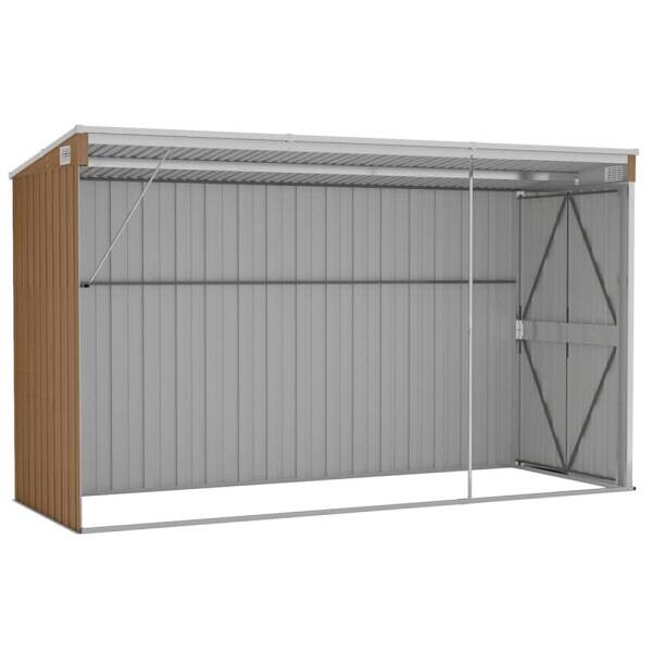 vidaXL Gartenhaus braun B/H/T: ca. 118x178x288 cm vidaXL Gartenhaus braun B/H/T: ca. 118x178x288 cm – Bild 3