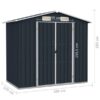 vidaXL Gerätehaus anthrazit B/H: ca. 205x183 cm vidaXL Gerätehaus anthrazit B/H: ca. 205x183 cm – Bild 3