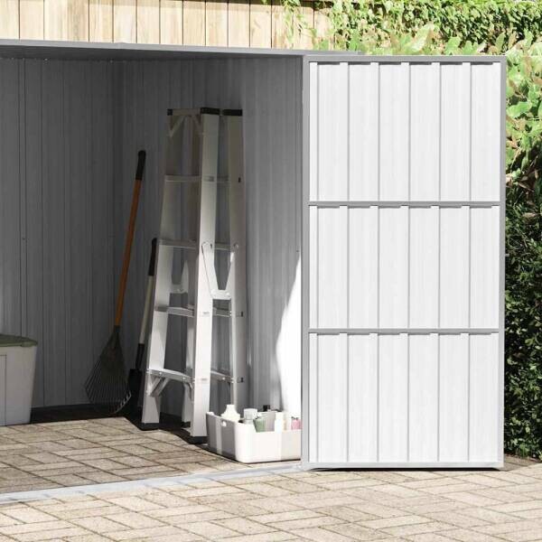 vidaXL Gerätehaus grau B/H: ca. 196x160 cm – Bild 4