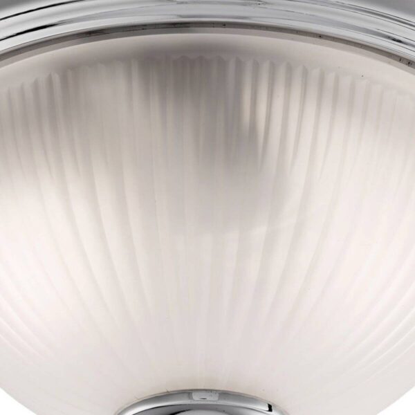 Searchlight Badleuchte American Diner silber Glas Stahl B/H/L/D: ca. 29x15x29x29 cm E14 2 Brennstellen – Bild 2