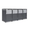 Westmann Mülltonnenbox Tonus anthrazit B/H/L: ca. 265x116x80 cm Westmann Mülltonnenbox Tonus anthrazit B/H/L: ca. 265x116x80 cm – Bild 2
