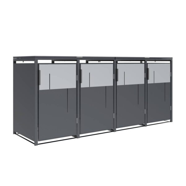 Westmann Mülltonnenbox Tonus anthrazit B/H/L: ca. 265x116x80 cm Westmann Mülltonnenbox Tonus anthrazit B/H/L: ca. 265x116x80 cm – Bild 2