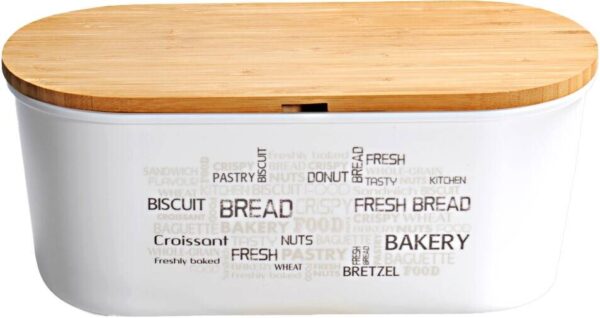 Kesper Brotbox weiß Bambus B/H/L: ca. 20x4,5x34 cm Kesper Brotbox weiß Bambus B/H/L: ca. 20x4,5x34 cm – Bild 3