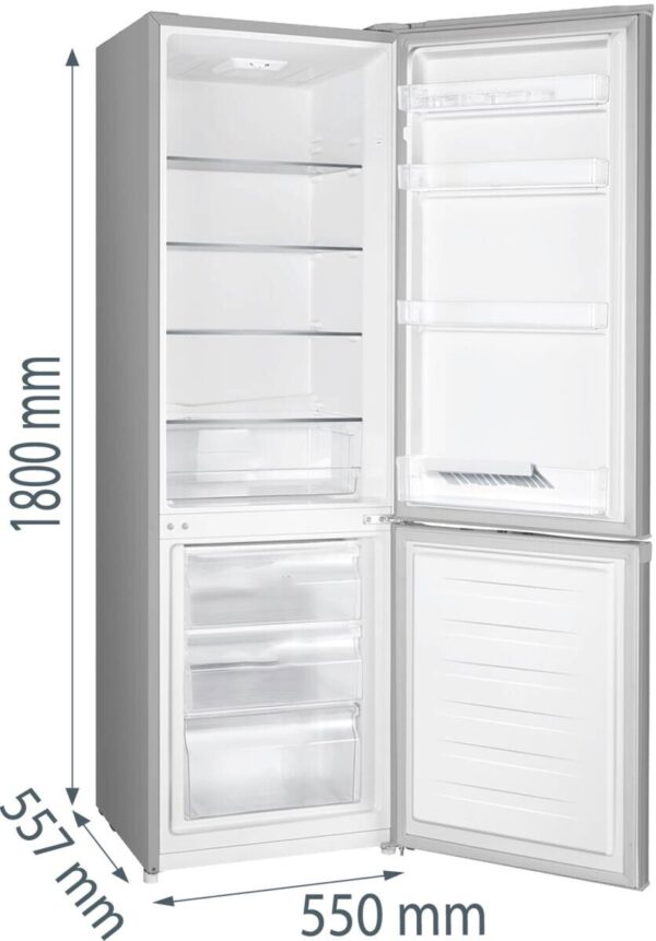 Gorenje Kühl-/Gefrierkombination RK418DPS4 Edelstahl B/H/T: ca. 55x180x55,7 cm – Bild 3