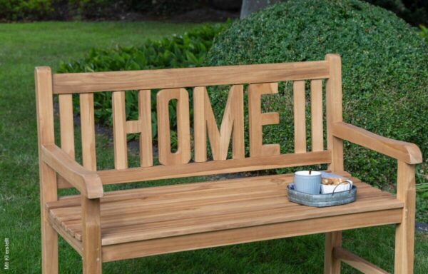 deVries Gartenbank Woodie natur Teakholz B/H/L: ca. 60x89x120 cm – Bild 2