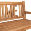 deVries Gartenbank Woodie natur Teakholz B/H/L: ca. 60x89x120 cm – Bild 3