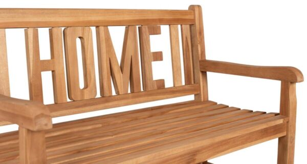 deVries Gartenbank Woodie natur Teakholz B/H/L: ca. 60x89x120 cm – Bild 3