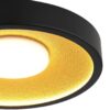 GLOBO Deckenventilator schwarz gold Kunststoff Metall B/H/L: ca. 11x42,5x42,5 cm – Bild 3