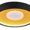 GLOBO Deckenventilator schwarz gold Kunststoff Metall B/H/L: ca. 11x42,5x42,5 cm – Bild 4