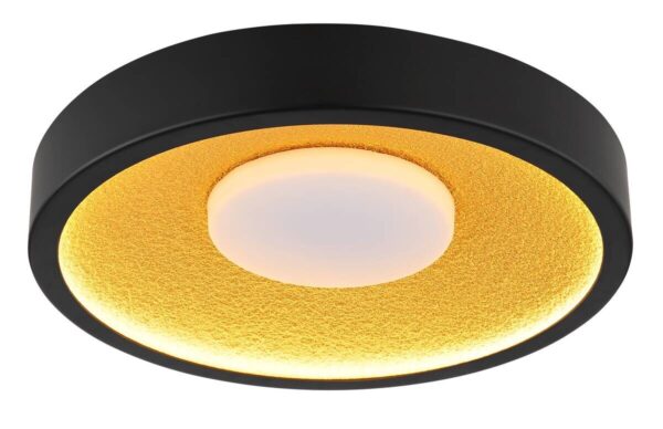 GLOBO Deckenventilator schwarz gold Kunststoff Metall B/H/L: ca. 11x42,5x42,5 cm – Bild 4