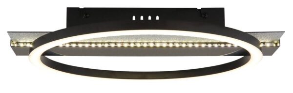 GLOBO Deckenventilator schwarz Edelstahl Metall Kunststoff B/H/L: ca. 8x38x32 cm – Bild 3