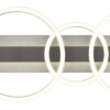 GLOBO Deckenleuchte schwarz Kunststoff Edelstahl Metall B/H/L: ca. 10,5x89,5x32 cm – Bild 4