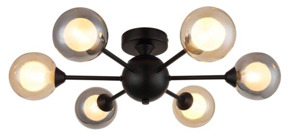 GLOBO Deckenventilator schwarz Rauch Metall B/H/L: ca. 45x21x45 cm – Bild 3