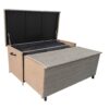 Greemotion Auflagenbox zum Ausziehen grau Stahl B/H/L: ca. 142x68x72 cm – Bild 2