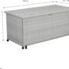 Greemotion Auflagenbox zum Ausziehen grau Stahl B/H/L: ca. 142x68x72 cm – Bild 3