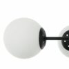 Lamkur Deckenleuchte Maddie schwarz Glas Stahl B/H/L: ca. 19x44x61 cm E14 4 Brennstellen – Bild 5