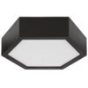 Lamkur Deckenleuchte dunkelbraun Glas Holz B/H/L: ca. 33x12x33 cm 1 Brennstellen – Bild 2