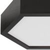 Lamkur Deckenleuchte dunkelbraun Glas Holz B/H/L: ca. 33x12x33 cm 1 Brennstellen – Bild 3