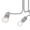 Lamkur Deckenleuchte silber Stahl B/H/L: ca. 34x38x38 cm 3 Brennstellen – Bild 5