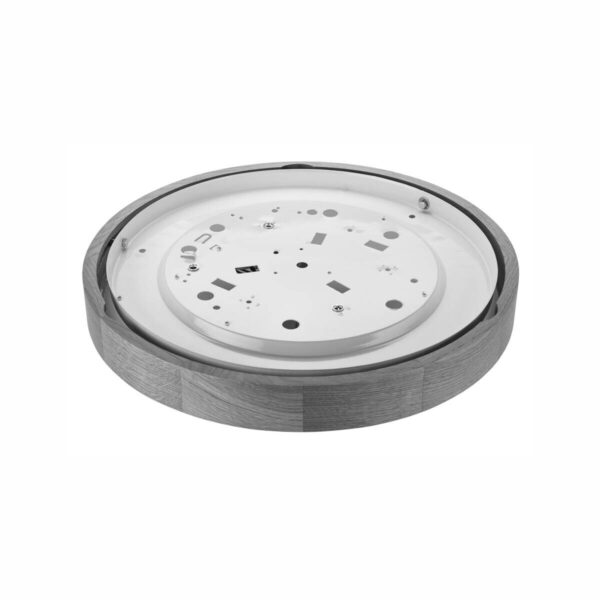 Lamkur Deckenleuchte dunkelbraun Glas Holz B/H/L: ca. 38,5x12x38,5 cm 2 Brennstellen – Bild 2
