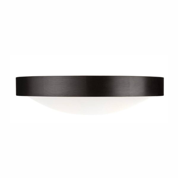 Lamkur Deckenleuchte dunkelbraun Glas Holz B/H/L: ca. 38,5x12x38,5 cm 2 Brennstellen – Bild 4