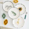 CreaTable Tellerset Safari mehrfarbig Steinzeug D: ca. 21 cm – Bild 3