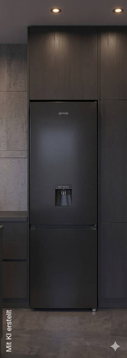 Gorenje Kühl-/Gefrierkombination RK418DPB4WDI schwarz B/H/T: ca. 55x180x55,7 cm – Bild 4