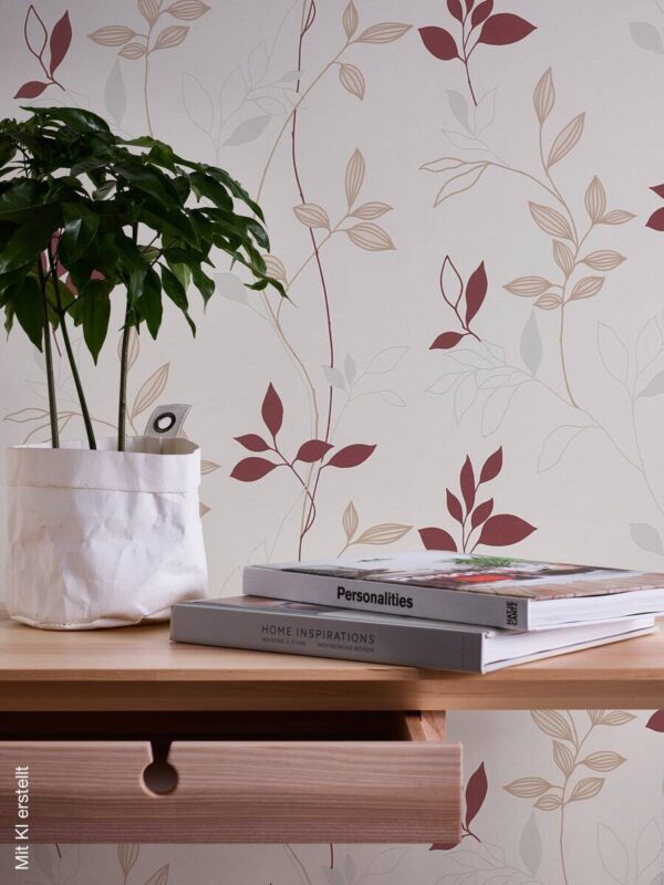 A.S.Creation Vliestapete rot beige B/H/D: ca. 53x1005x9,6 cm – Bild 4
