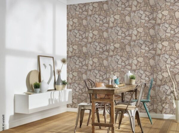 A.S.Creation Vliestapete grau beige B/H/D: ca. 53x1005x8,3 cm – Bild 3