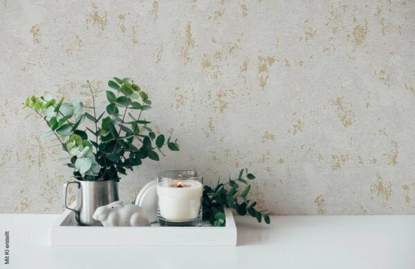 A.S.Creation Vliestapete gold grau B/H/D: ca. 53x1005x9 cm – Bild 3